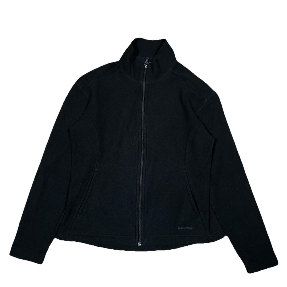 Patagonia Synchilla Fleece Jacket Womens Small Black Full Zip Lightweight 11308